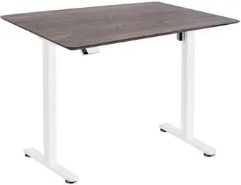 ErgoSmart Wooden Electric Desk Slim 1300х750х27 мм (скошенный край, дуб галифакс/белый)