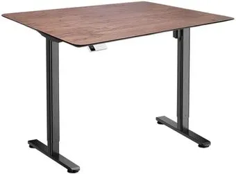 ErgoSmart Wooden Electric Desk Slim 1300х750х27 мм (скошенный край, дуб мореный/черный)