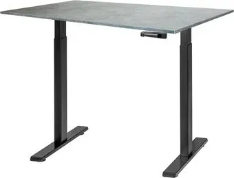 ErgoSmart Manual Desk Compact FR 1200х650х25 мм (ЛДСП бетон Чикаго/черный)