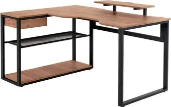 Millwood Каир Угловой 160x120х93.05 (дуб табачный Craft/металл черный)