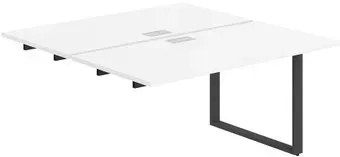 Norden Приставка 320x143.8x75 AG.126.WH.L.72.AN (антрацит/серебро/белый)