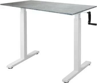 ErgoSmart Manual Desk Compact 1200x650x18 мм (бетон Чикаго/белый)