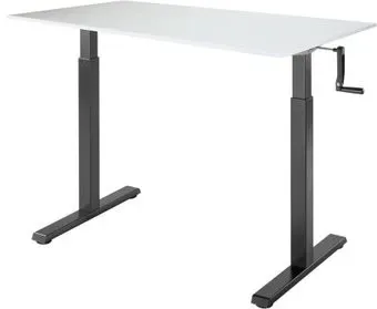 ErgoSmart Manual Desk Compact 1200x650x18 мм (альпийский белый/черный)