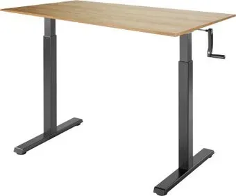 ErgoSmart Manual Desk Compact 1200x650x18 мм (дуб натуральный/черный)