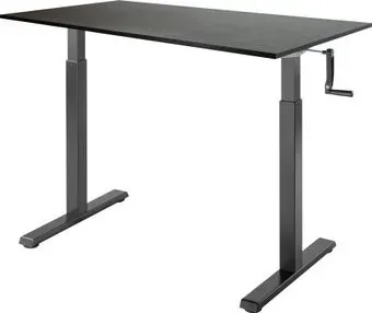 ErgoSmart Manual Desk Compact 1200x650x18 мм (дуб мореный/черный)