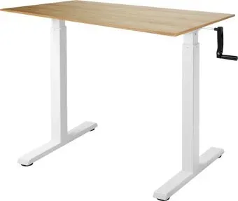 ErgoSmart Manual Desk Compact 1200x650x18 мм (дуб натуральный/белый)