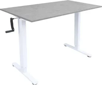 ErgoSmart Manual Desk Light 1200x650x18 мм (бетон Чикаго/белый)