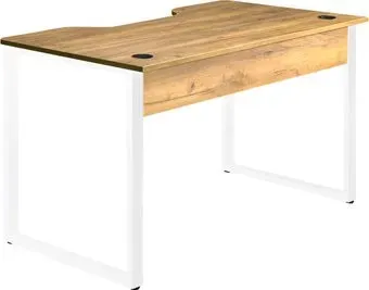Millwood Лофт Гонконг ДТ-3 130x70x75 (дуб золотой Craft/металл белый)