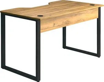 Millwood Лофт Гонконг ДТ-3 120x70x75 (дуб золотой Craft/металл черный)