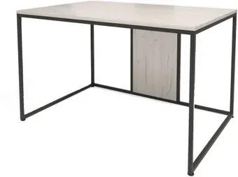 Millwood Лофт Барселона ДТ-1 120x80x74 (дуб белый Craft/металл черный)