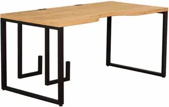Millwood Каир Смарт с вырезом 160x80x75 (дуб золотой Craft/металл черный)