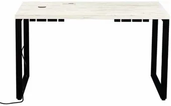 Millwood Каир Смарт 130x80x75 (дуб белый Craft/металл черный)
