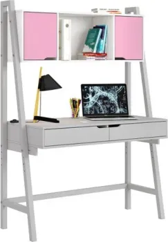 Polini Kids Mirum 1446 с полкой (серый/розовый)