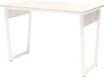Millwood Р 1 130x65 (дуб белый craft ЛДСП/металл белый)