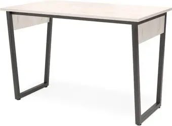 Millwood Р 1 120x65 (дуб белый craft ЛДСП/металл черный)
