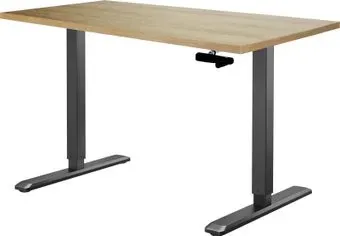 ErgoSmart Manual Desk Special 1360x800x36 мм (дуб натуральный/черный)