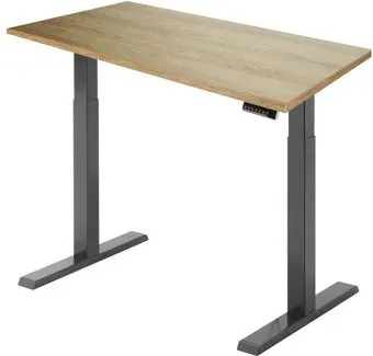 ErgoSmart Electric Desk Compact 1360x800x36 мм (дуб натуральный/черный)