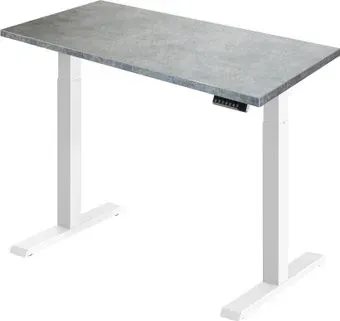 ErgoSmart Electric Desk Compact 1360x800x36 мм (бетон чикаго/белый)