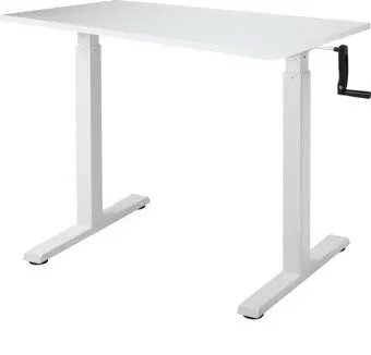 ErgoSmart Manual Desk Compact 1360x800x36 мм (альпийский белый/белый)