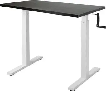 ErgoSmart Manual Desk Compact 1360x800x36 мм (дуб мореный/белый)