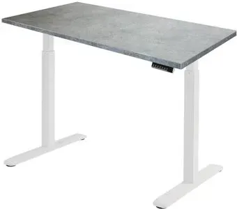 ErgoSmart Electric Desk 1360x800x36 мм (бетон Чикаго светло-серый/белый)