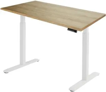 ErgoSmart Electric Desk 1360x800x36 мм (дуб натуральный/белый)