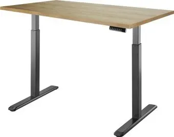 ErgoSmart Electric Desk 1360x800x36 мм (дуб натуральный/черный)