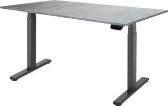 ErgoSmart Ergo Desk Pro 1380x800x18 мм (бетон чикаго светло-серый/черный)