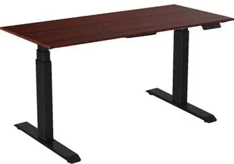 WellDesk с электроприводом Bosch двухмоторный 28мм (дуб стирлинг, черный)