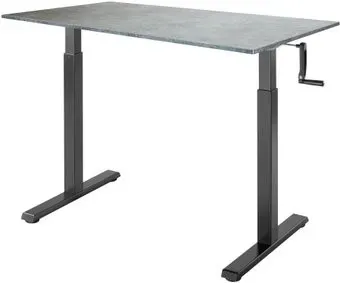 ErgoSmart Manual Desk Compact 1380x800x18 мм (бетон Чикаго/черный)