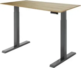 ErgoSmart Electric Desk Compact (дуб натуральный/черный)