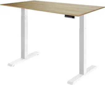 ErgoSmart Electric Desk Compact (дуб натуральный/белый)