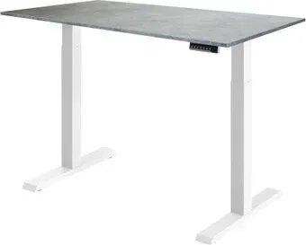 ErgoSmart Electric Desk Compact (бетон чикаго светло-серый/белый)