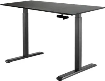 ErgoSmart Manual Desk 1380x800x18 мм (дуб мореный/черный)
