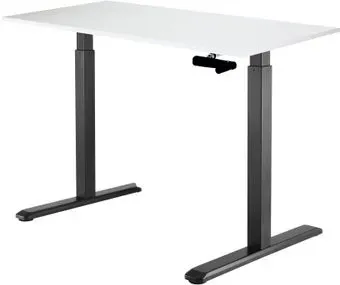 ErgoSmart Manual Desk 1380x800x18 мм (альпийский белый/черный)