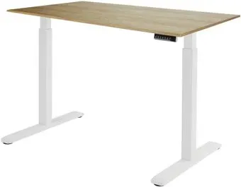 ErgoSmart Electric Desk 1380x800x18 мм (дуб натуральный/белый)