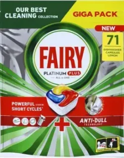 Fairy Platinum Plus Все в 1 Лимон (71 шт)
