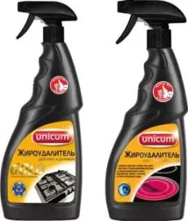 Unicum Спрей Жироудалитель Для стеклокерамики + Для плит и духовок (2x500 мл)