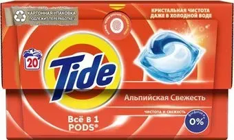 Tide Все в 1 Pods Альпийская свежесть (20 шт)