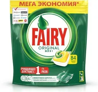Fairy All in One Original лимон (84 шт)