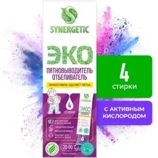 Synergetic гипоаллергенный, без хлора, с активным кислородом 4 шт