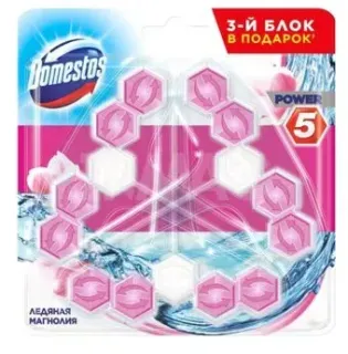Domestos Power 5 Ледяная магнолия 3х55 г
