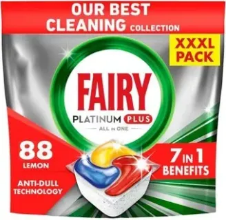 Fairy Platinum Plus Все в 1 Лимон (88 шт)