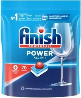 Finish All in One Бесфосфатные эффективное очищение и блеск (70 шт)
