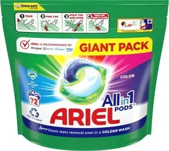 Ariel Все в 1 Pods Color (72 шт)