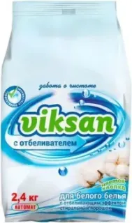 Viksan автомат с отбеливателем для белого Цветок хлопка 2.4 кг