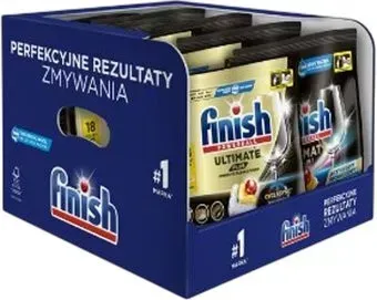 Finish 174 шт Powerball Ultimate Plus AIO с лимоном 18x3 шт + Finish Powerball Ultimate AIO 20x6 шт