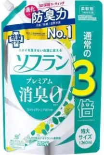 Lion Soflan Premium Deodorizer Zero натуральный фруктовый аромат 1.26 л