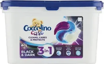 Coccolino 3 в 1 Black &amp; Dark (18 шт)