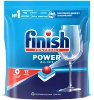 Finish All in One Max Бесфосфатные эффективное очищение и блеск (13 шт)